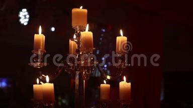 装饰蜡烛，新年，圣诞节，新年装饰品，新年晚会`宴会装饰